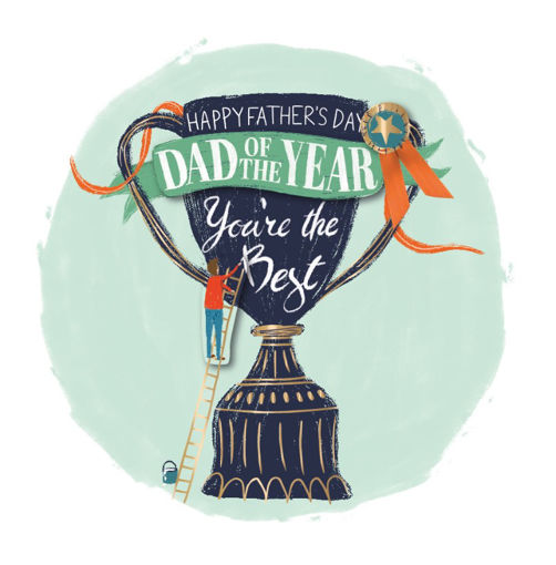 Picture of HAPPY FATHERS DAY DAD OF THE YEAR YOURE THE BEST CARD